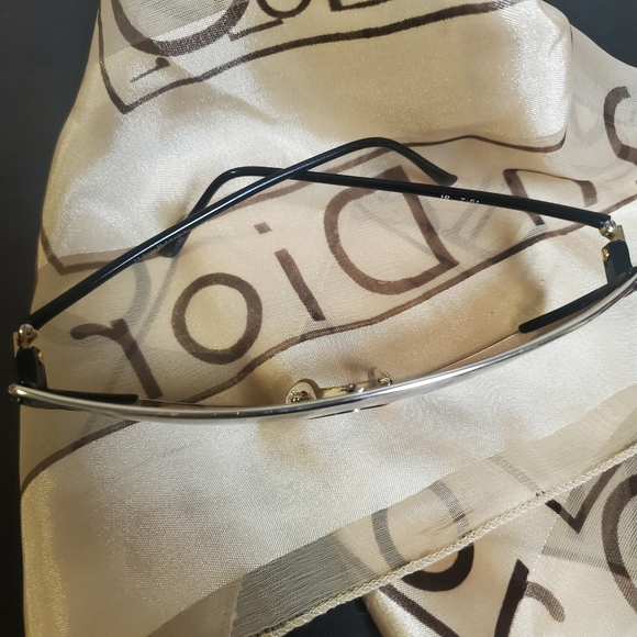 Vintage Helena Rubinstein Black & Gold Sunglasses
